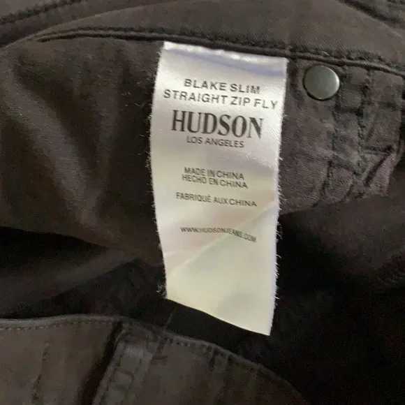 HUDSON Blake Slim Straight Zip Fly Jeans - Size 30 - Picture 8 of 9